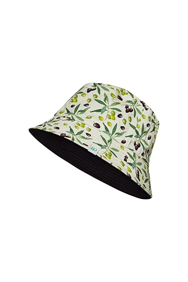 Dedoles Chapeau Homme et Femme Soleil Chapeau de Plage Olives Doux Respirant Réversible