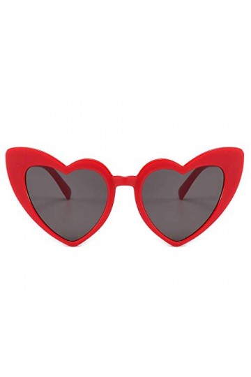 Dollger Heart Lunettes De Soleil Femmes Filles Mode Rétro coeur Lunettes De Soleil Protection UV400