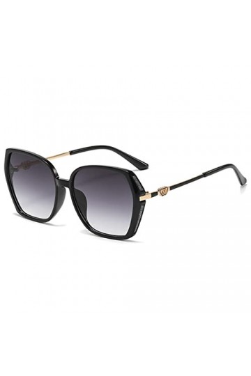 YAMEIZE Vintage Oversized Élégant Irregular Lunettes de Soleil - pour Femmes Hommes Lunettes Rétro Tendance à Large Monture e