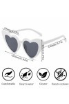 SSRDFU lunettes de soleil vintage en forme de cœur - 4 pcs lunettes de soleil en forme de cœur, ensemble de lunettes de solei