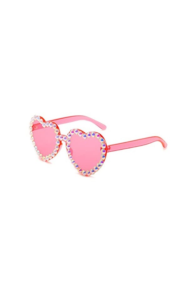 Lunettes de soleil en forme de coeur, lunettes de fête hippie sans cadre, lunettes de coeur, lunettes de mariage pour fête de
