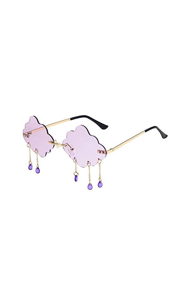 Lunettes de soleil vintage pour femmes Lunettes de soleil papillon classiques avec miroir Lunettes de soleil sans monture Lun