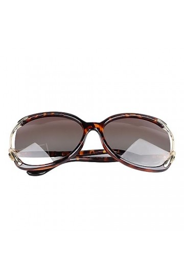 BROLEO Lunettes de Soleil pour Femmes, Lunettes de Soleil Rondes Légères Polarisées, Faciles à Nettoyer, Tendance pour la Pla