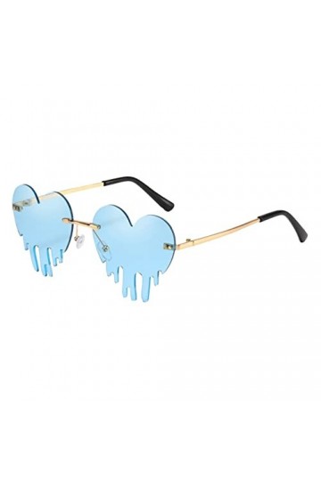 Lunettes de soleil en forme de cœur - Lunettes de soleil - Lunettes de soleil - Verres teintés - Vision claire - Vintage - Fo