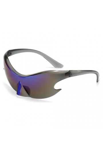 LYEAA Punk Y2K Lunettes de soleil tendance pour homme et femme Lunettes de soleil unisexe pièce Lunettes de soleil Sport Sail