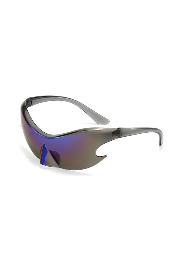 LYEAA Punk Y2K Lunettes de soleil tendance pour homme et femme Lunettes de soleil unisexe pièce Lunettes de soleil Sport Sail