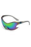 LYEAA Punk Y2K Lunettes de soleil tendance pour homme et femme Lunettes de soleil unisexe pièce Lunettes de soleil Sport Sail