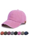 Casquette de baseball unisexe réglable, Noir et rose., Taille M