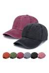 Casquette de baseball unisexe réglable, Noir et rose., Taille M