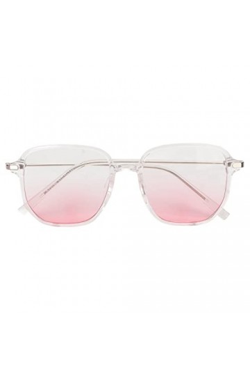 Lunettes de Fard à Joues à Verres Dégradés, Grandes Lunettes de Soleil Tendance à Monture PC Bloquant la Lumière Bleue, pour 