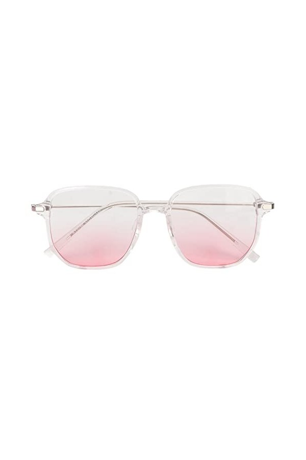 Lunettes de Fard à Joues à Verres Dégradés, Grandes Lunettes de Soleil Tendance à Monture PC Bloquant la Lumière Bleue, pour 