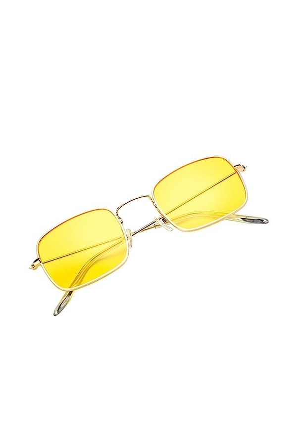 SAFIGLE Lunettes De Soleil En Métal Lunettes Vintage Verres De Fête Décoratifs Lunettes à Lancienne Verres Transparents Déco