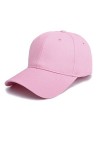 Casquette de baseball unisexe réglable, Noir et rose., Taille M