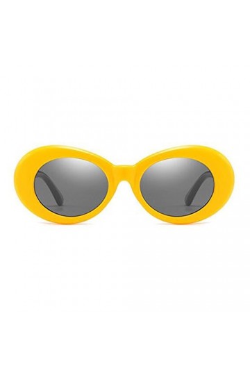 Inlefen Lunettes de soleil ovales mod style rétro épaisse lunettes de mode 9 choix de couleurs