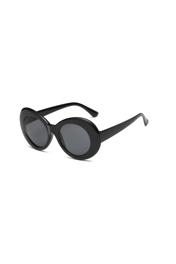 Lunettes de soleil rétro pour homme et femme avec lunettes de soleil, Noir , Taille unique