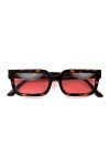 LONDON MOLE Eyewear | Lunettes de soleil glacées | Marque de mode | Protection UV400 | Unisexe Tortoise Shell, Red 