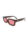 LONDON MOLE Eyewear | Lunettes de soleil glacées | Marque de mode | Protection UV400 | Unisexe Tortoise Shell, Red 
