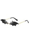 Charfia Lunettes de soleil chauve-souris pour homme et femme - Style rétro - Style punk - Lunettes de soleil - Lunettes de so