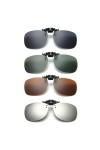 Lunettes de soleil polarisées à clipser, lunettes de soleil UV400 Clip de lentilles polarisées, sadaptent sur les lunettes a