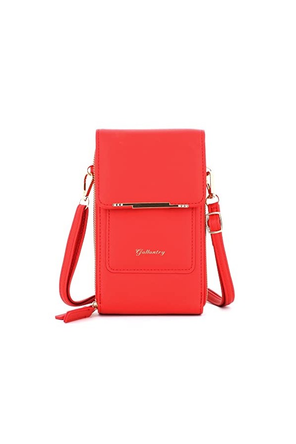 Gallantry - Petit Sac à Bandoulière Femme pour Téléphone Portable- Poche Porte-carte Tout-en-un - Pochette Multifonction Simi