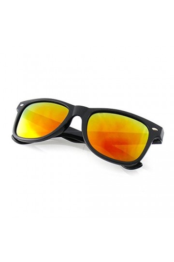 Emblem Eyewear - Lunettes De Soleil à La Mode Vintage Miroir Objectif De Nouveaux Hommes Femmes Cadre Rétro Cool Lentille Mi