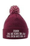 Bonnet à pompon avec inscription « If You Can Read This Put Me Back On The Horse Hat »,Cadeaux déquitation pour filles,Bonne