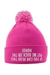 Bonnet à pompon avec inscription « If You Can Read This Put Me Back On The Horse Hat »,Cadeaux déquitation pour filles,Bonne
