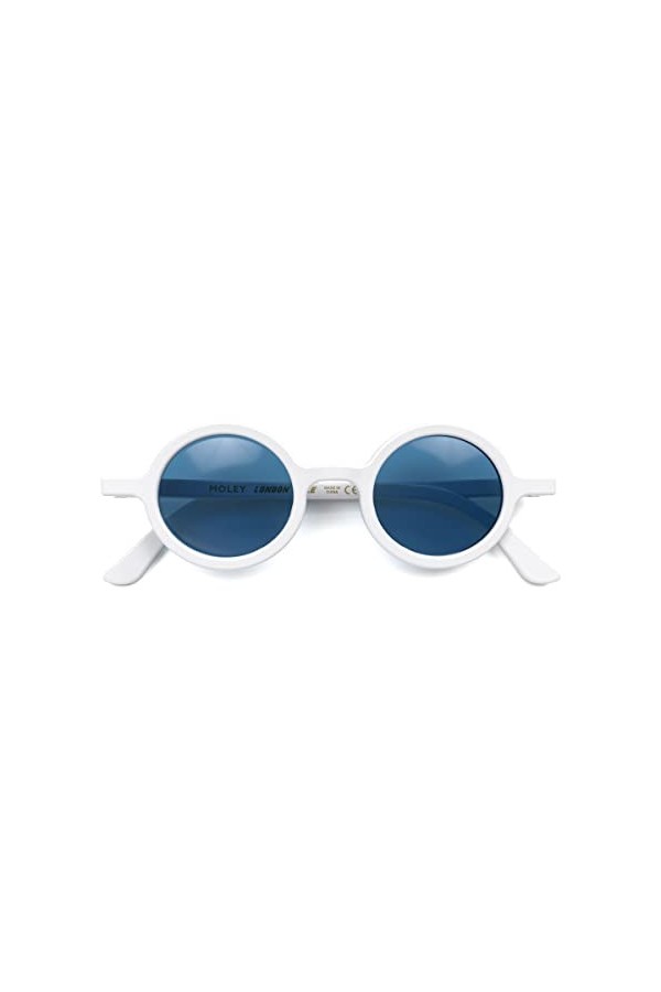 LONDON MOLE Eyewear Lunettes de soleil Moley Protection UV400 Unisexe White, Blue 