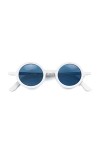 LONDON MOLE Eyewear Lunettes de soleil Moley Protection UV400 Unisexe White, Blue 