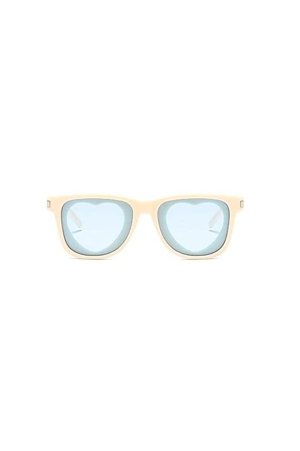 Dorjuli Lunettes de soleil vintage pour femmes polarisées rétro classiques à miroir lunettes de soleil sans monture Lunettes 