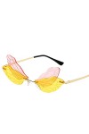 Dorjuli Lunettes de soleil pour femme - Motif papillon - Lunettes de soleil - Lunettes de soleil - Verres teintés - Lunettes 