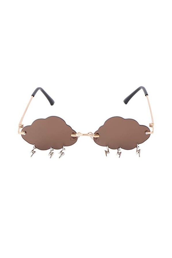 VALICLUD Lunettes de Soleil de Fête Élégantes pour Hommes Femmes Lunettes de Soleil de Protection Uv en Forme de Nuage Lunett