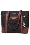 Sac Ordinateur Femme,ChaseChic Sac Cabas Femmes Imperméable Classique Enseignantes 15,6 pouces Ordinateur Sacs De Travail Pou