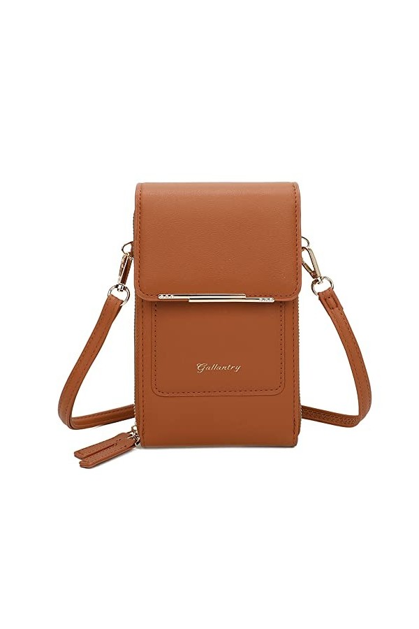 Gallantry - Petit Sac à Bandoulière Femme pour Téléphone Portable- Poche Porte-carte Tout-en-un - Pochette Multifonction Simi