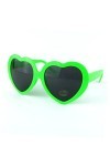 SOIMISS Vert Coeur Lunettes De Soleil Vert Lunettes De Soleil Vert Cadeaux Lunettes De Soleil Accessoires Costume Lunettes Pa