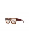 tigratigro Lunettes de soleil mode à jambe large Uv400, lunettes de soleil vintage homme/femme, marron, Taille unique