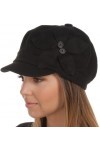 Sakkas EHA405BC Chapeau/Casquette Laine Hiver Unisexe de Vendeur de Journaux/Chauffeur de Taxi avec Accent Fleur en Bouton 6