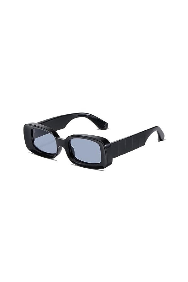 WIttsy Lunettes Lunettes De Soleil Transparentes pour Hommes Et Femmes Lunettes De Soleil Vintage Rectangulaires Lunettes De 