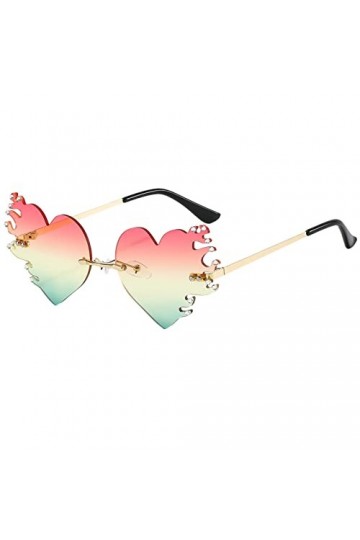 Dorjuli Lunettes de soleil vintage pour femme - Lunettes de soleil - Lunettes de soleil sans monture - Lunettes de soleil UV 