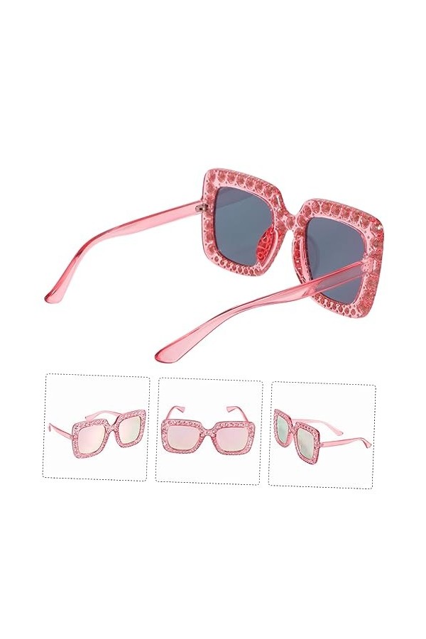SOIMISS Lunettes De Soleil Sport Lunettes De Soleil Pour Hommes Lunettes Carrées Lunettes Sans Monture Femmes Lunettes De Sol