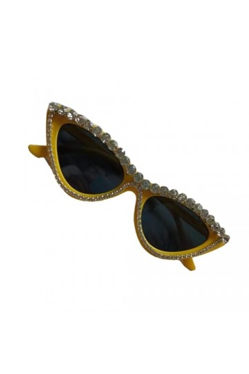 Mumuve Lunettes de soleil avec cadre œil de chat pour adulte - Pour carnaval - Pour fête de carnaval - Monture œil de chat - 