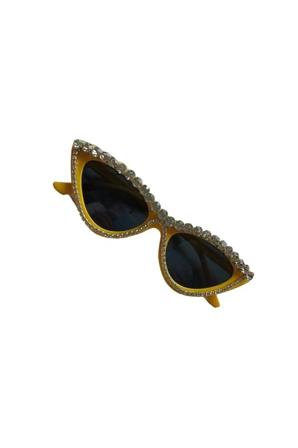 Mumuve Lunettes de soleil avec cadre œil de chat pour adulte - Pour carnaval - Pour fête de carnaval - Monture œil de chat - 