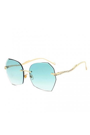 YIERJIU Lunettes Élégant Dame Irrégulière Cat Eye Lunettes de Soleil Femmes Lunettes De Cristal Lunettes de Soleil pour Femme