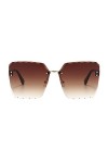 Dorjuli Lunettes de soleil pour femme - Lunettes de soleil carrées - Tendance - Tendance - Lunettes de soleil UV - Lunettes d