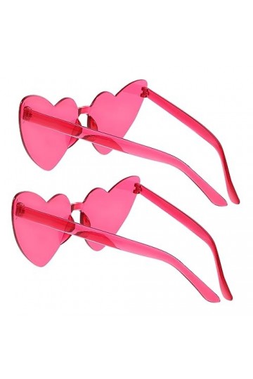 ibasenice 2 Pièces Lunettes Coeur Damour Nuances De Nouveauté Lunettes De Soleil Damour Lunettes De Soleil Vintage Pour Femme