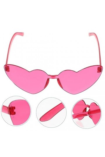ibasenice 2 Pièces Lunettes Coeur Damour Nuances De Nouveauté Lunettes De Soleil Damour Lunettes De Soleil Vintage Pour Femme