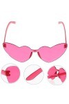 ibasenice 2 Pièces Lunettes Coeur Damour Nuances De Nouveauté Lunettes De Soleil Damour Lunettes De Soleil Vintage Pour Femme