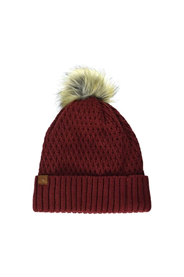 Callaway Femme À Pompon pour Femme Bonnet Beanie , Noir, Taille unique EU