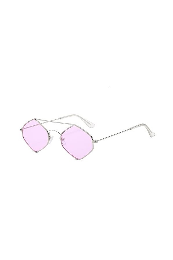Jilibaba Lunettes de soleil pour femme et fille en forme de losange polarisé UV400