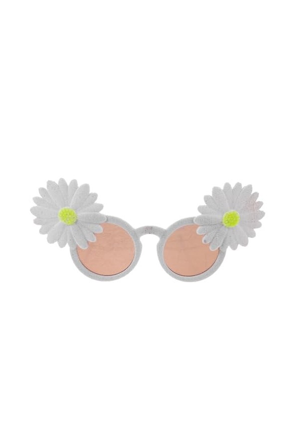 Holibanna Lunettes De Fille De Fleur Lunettes De Soleil Femme Lunettes De Soleil Rondes Marguerite Lunettes De Soleil Tournes